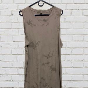 Light Grey Tie Dye Old Navy Midi Dress, NEW WITH TAGS